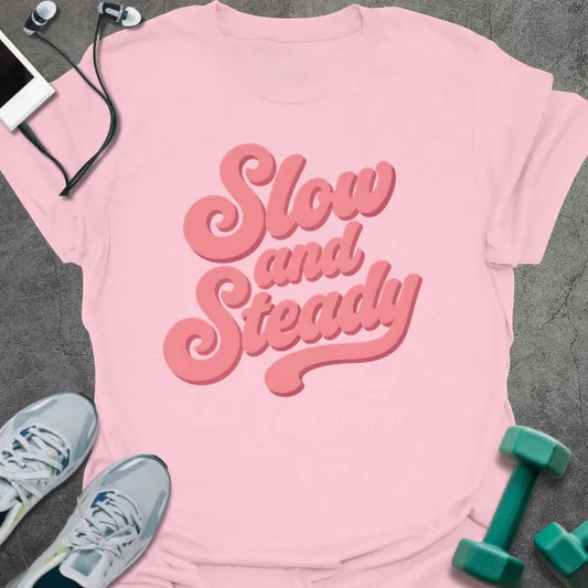 T-Shirt Light Pink / S Slow Steady T-Shirt