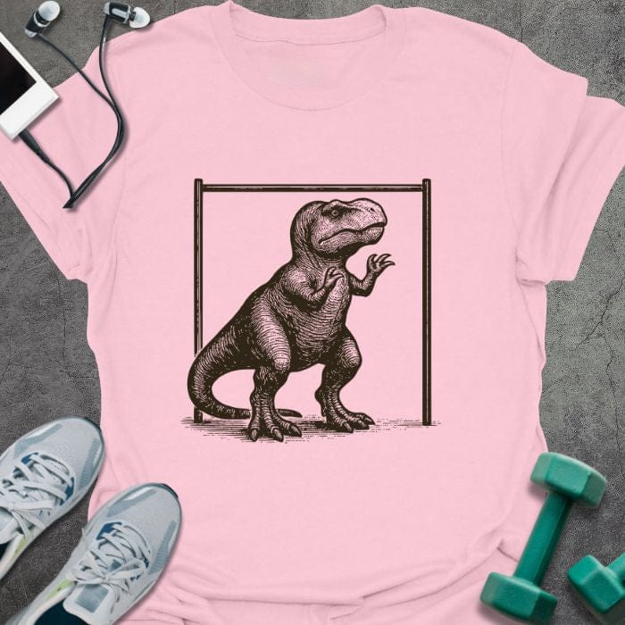 T-Shirt Light Pink / S T-Rex Pull Up T-Shirt