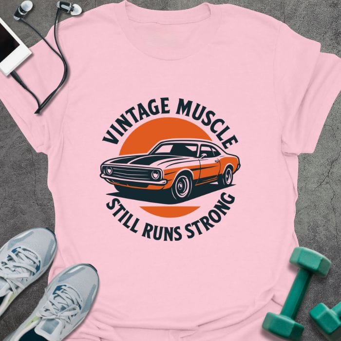 T-Shirt Light Pink / S Vintage Muscles T-Shirt