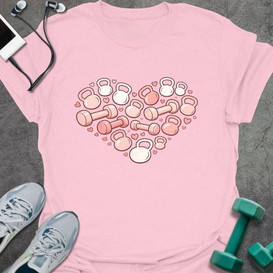 T-Shirt Light Pink / S Weighted Heart T-Shirt