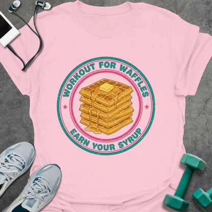 T-Shirt Light Pink / S Workout Waffles T-Shirt