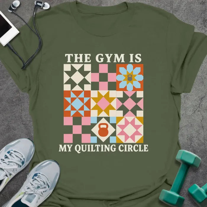 T-Shirt Military Green / M Quilting Circle T-Shirt