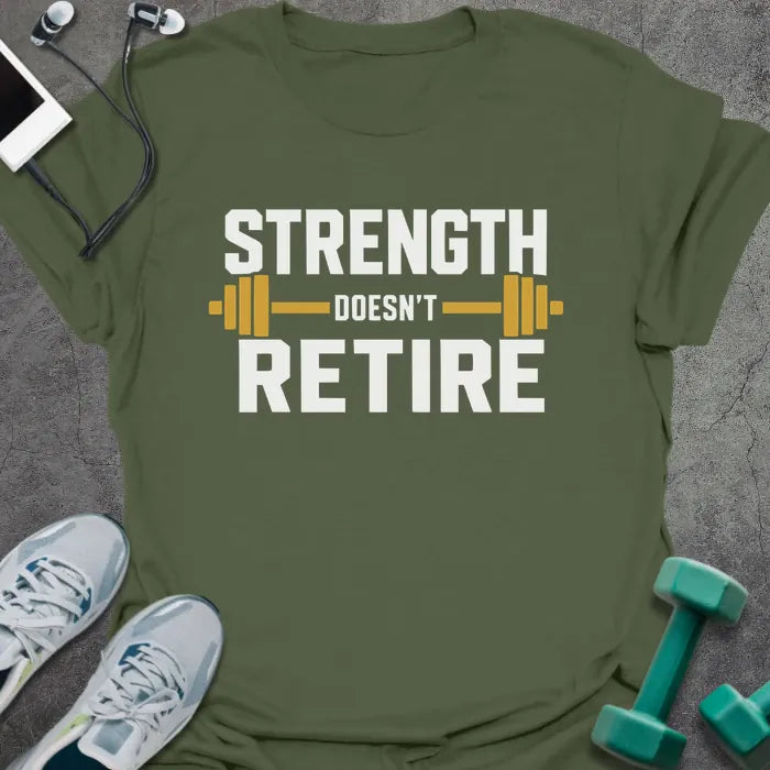 T-Shirt Military Green / S Barbell Retired T-Shirt
