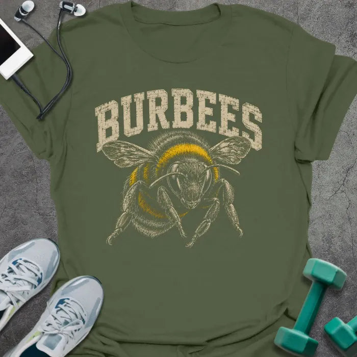 T-Shirt Military Green / S Bee Burpees T-Shirt