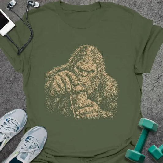 T-Shirt Military Green / S Bigfoot Struggle T-Shirt