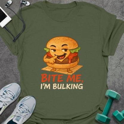 T-Shirt Military Green / S Bite Me T-Shirt