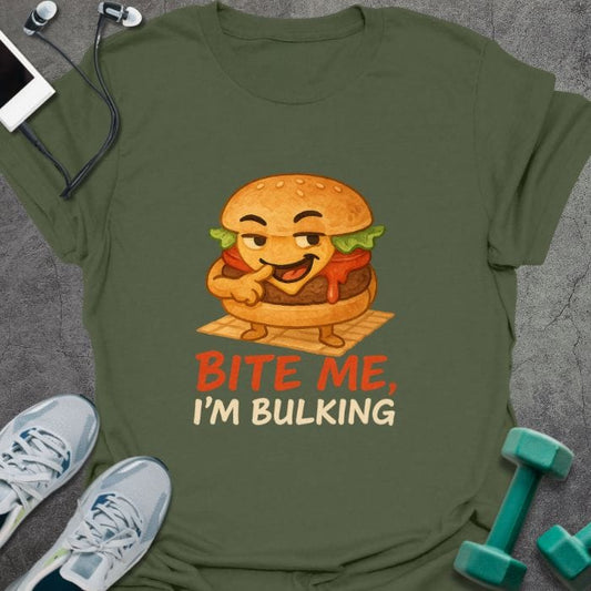 T-Shirt Military Green / S Bite Me T-Shirt