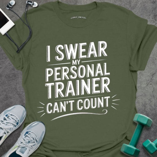T-Shirt Military Green / S Can't Count Chalk T-Shirt