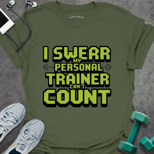 T-Shirt Military Green / S Can't Count Pixel T-Shirt