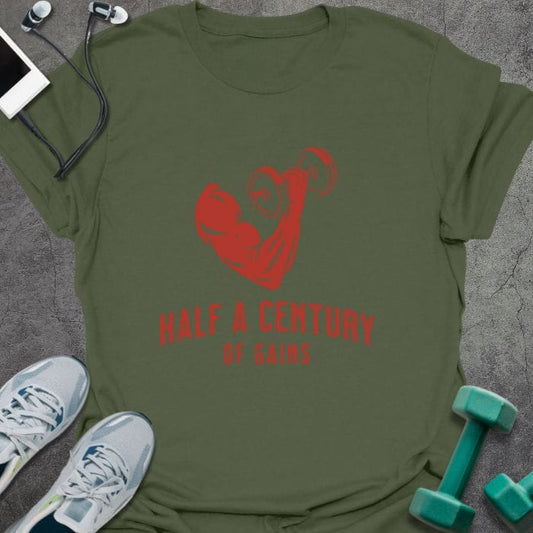 T-Shirt Military Green / S Century Gains T-Shirt