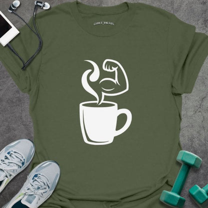 T-Shirt Military Green / S Coffee Bicep T-Shirt