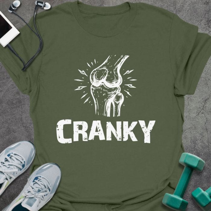T-Shirt Military Green / S Cranky Knees T-Shirt