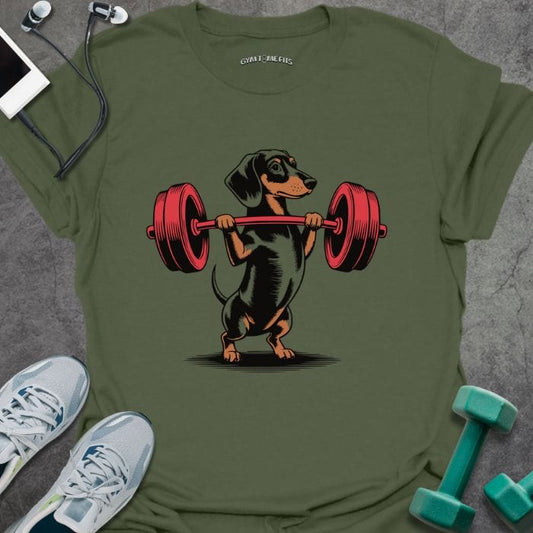 T-Shirt Military Green / S Dachshund T-Shirt
