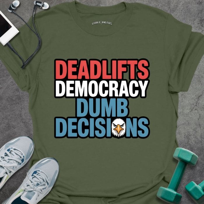 T-Shirt Military Green / S Deadlift Democracy T-Shirt