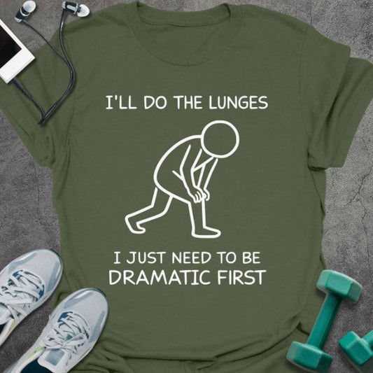 T-Shirt Military Green / S Do Lunges T-Shirt