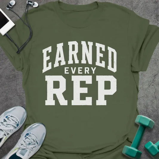 T-Shirt Military Green / S Earned Rep T-Shirt