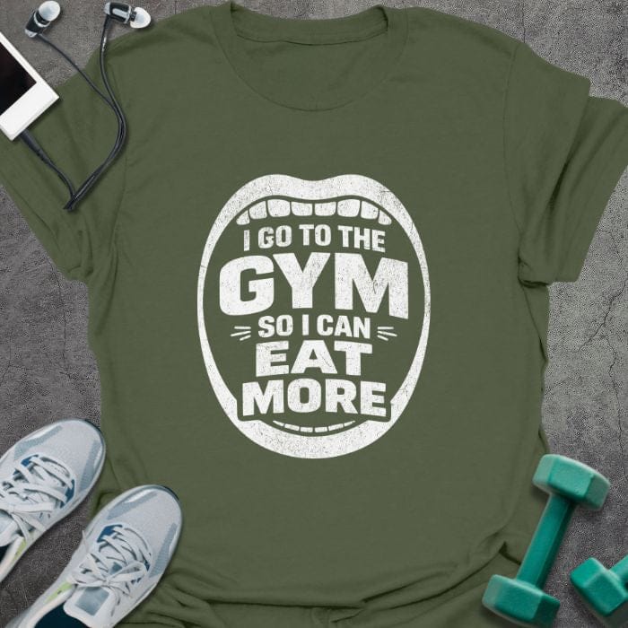 T-Shirt Military Green / S Eat More T-Shirt