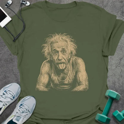 T-Shirt Military Green / S Einstein Exhausted T-Shirt
