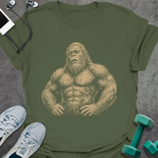 T-Shirt Military Green / S Exhausted Bigfoot T-Shirt