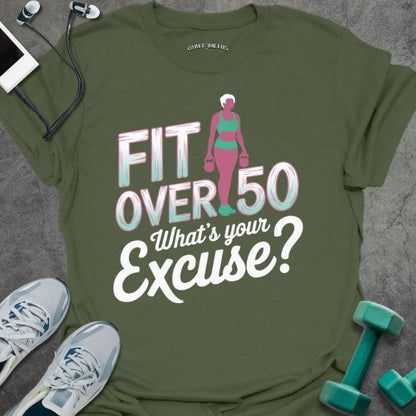 T-Shirt Military Green / S Fit Over 50 T-Shirt