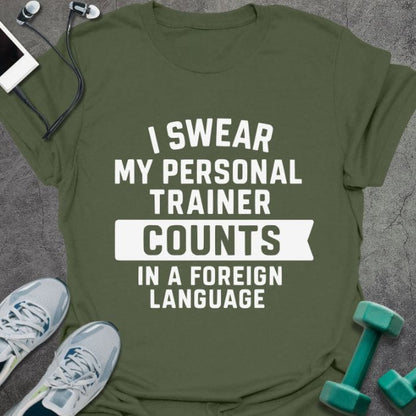 T-Shirt Military Green / S Foreign Language T-Shirt