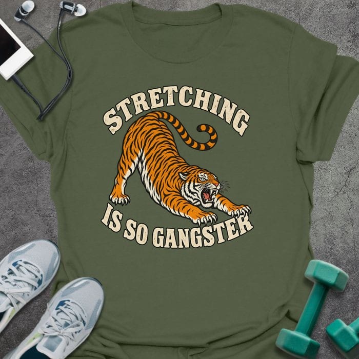 T-Shirt Military Green / S Gangster Stretch T-Shirt