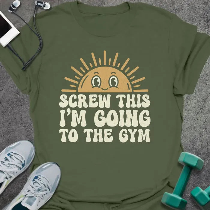 T-Shirt Military Green / S Go Gym T-Shirt