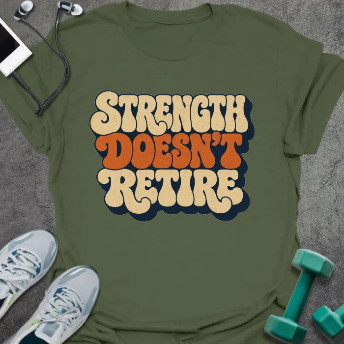 T-Shirt Military Green / S Groovy Retire T-Shirt