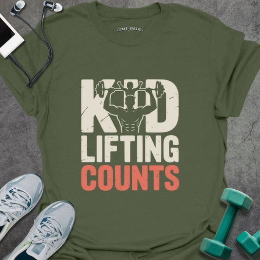 T-Shirt Military Green / S Kid Lifting T-Shirt