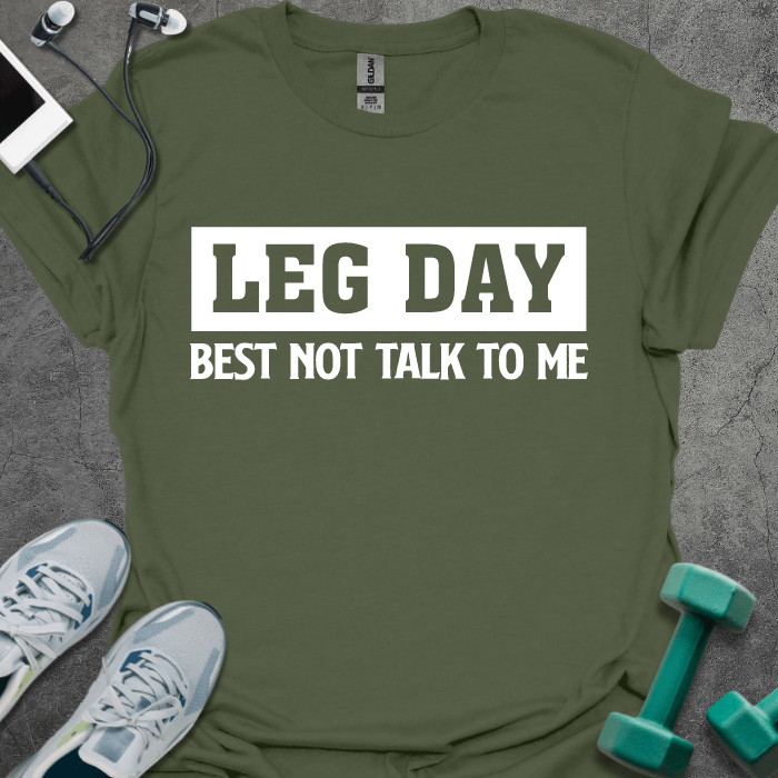 T-Shirt Military Green / S Leg Day T-Shirt