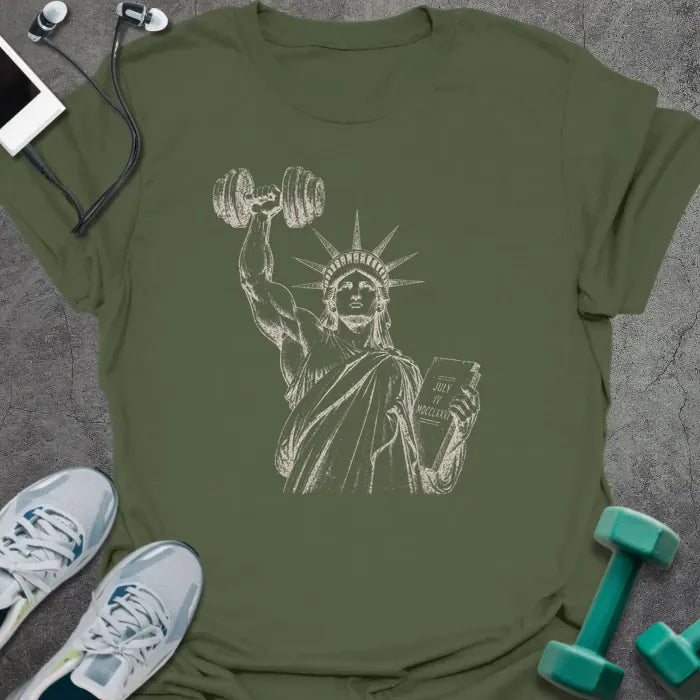 T-Shirt Military Green / S Liberty Lifts T-Shirt