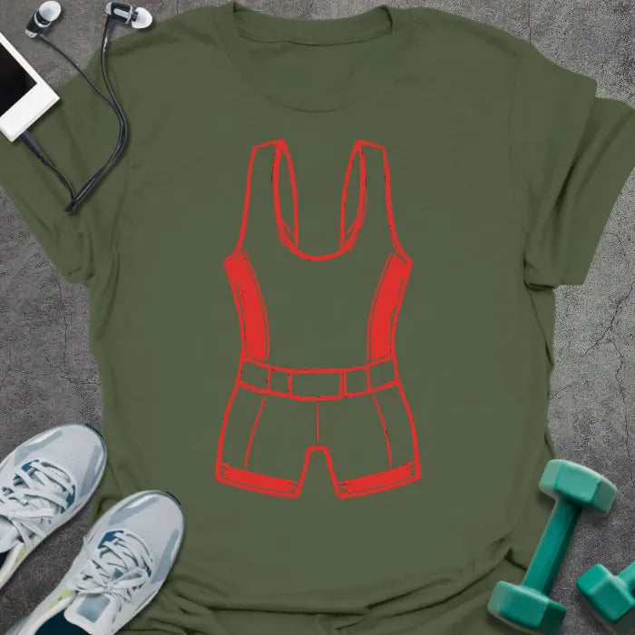 T-Shirt Military Green / S Lifting Singlet T-Shirt