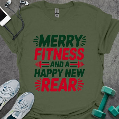 T-Shirt Military Green / S Merry Fitmas T-Shirt
