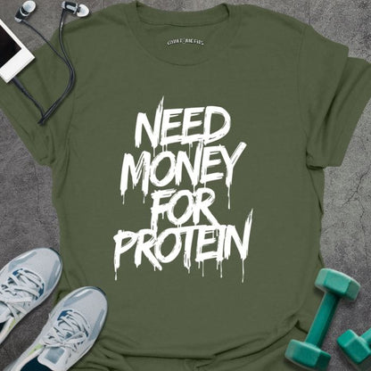 T-Shirt Military Green / S Money For Protein T-Shirt