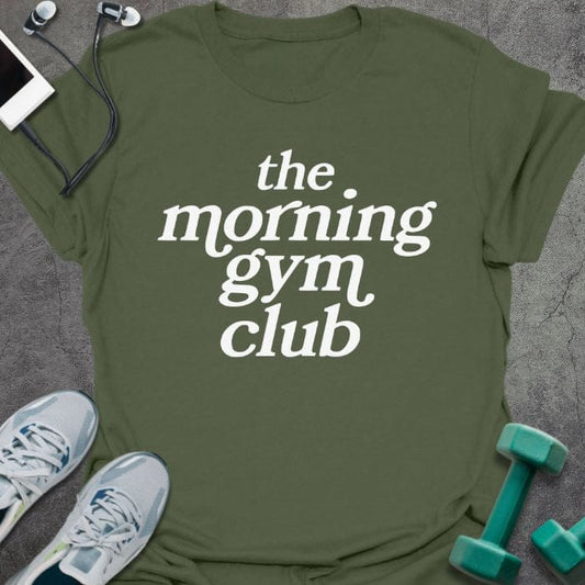 T-Shirt Military Green / S Morning Gym Club T-Shirt