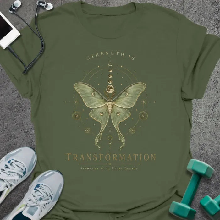 T-Shirt Military Green / S Moth Transformation T-Shirt