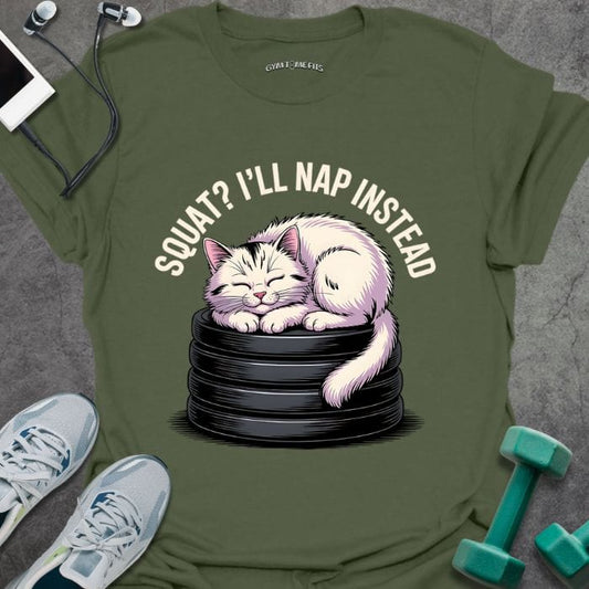 T-Shirt Military Green / S Nap Instead T-Shirt