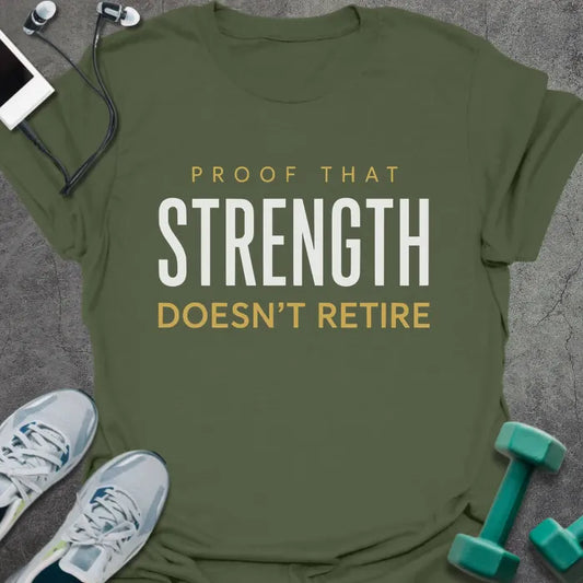 T-Shirt Military Green / S Never Retires T-Shirt