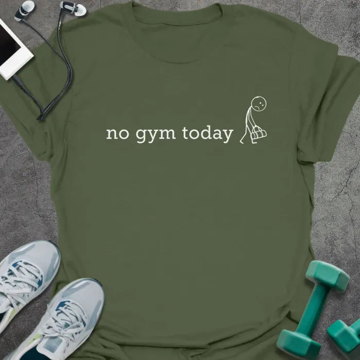 T-Shirt Military Green / S No Gym T-Shirt