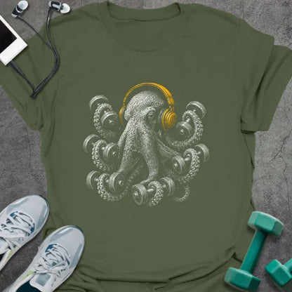 T-Shirt Military Green / S Octo Headphones T-Shirt