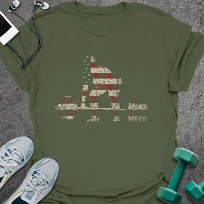 T-Shirt Military Green / S Patriot Deadlift T-Shirt