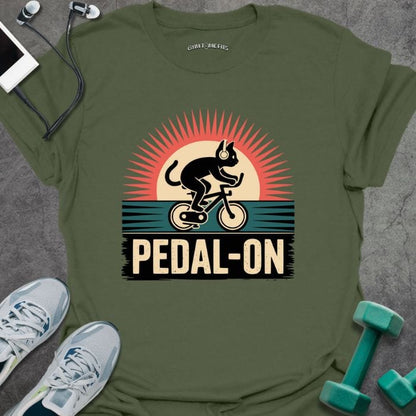 T-Shirt Military Green / S Pedal On T-Shirt