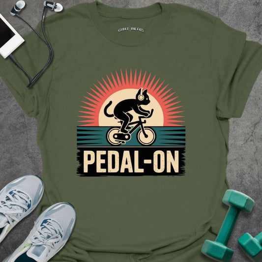 T-Shirt Military Green / S Pedal On T-Shirt
