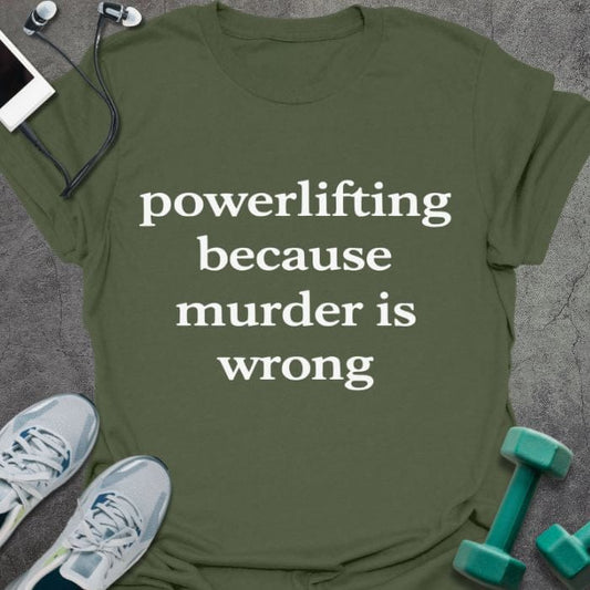 T-Shirt Military Green / S Powerlift Cause T-Shirt