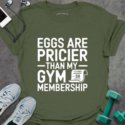 T-Shirt Military Green / S Pricey Eggs T-Shirt