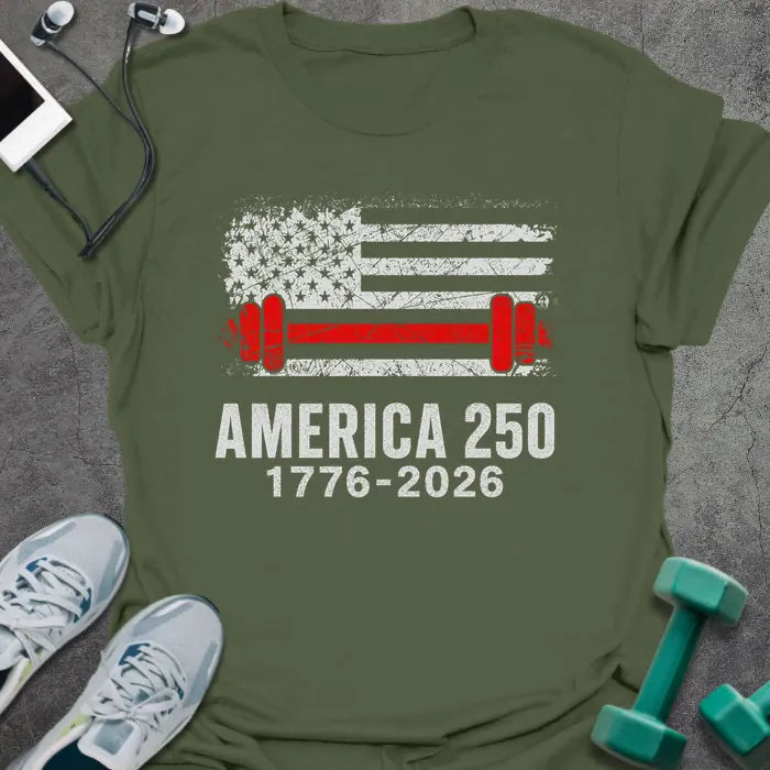 T-Shirt Military Green / S Redline Flag T-Shirt