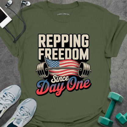 T-Shirt Military Green / S Repping Freedom T-Shirt