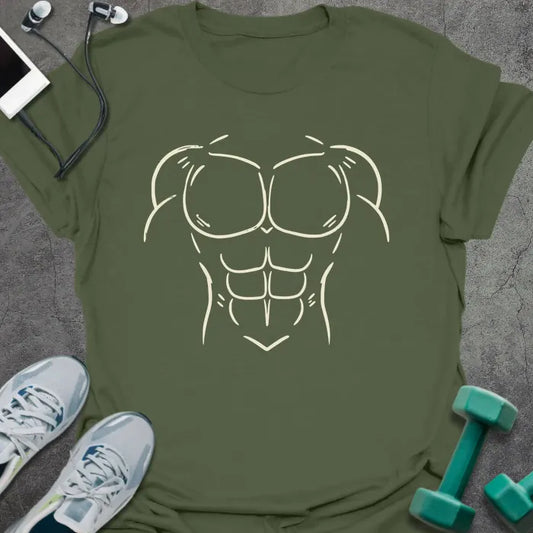 T-Shirt Military Green / S Ripped Torso T-Shirt
