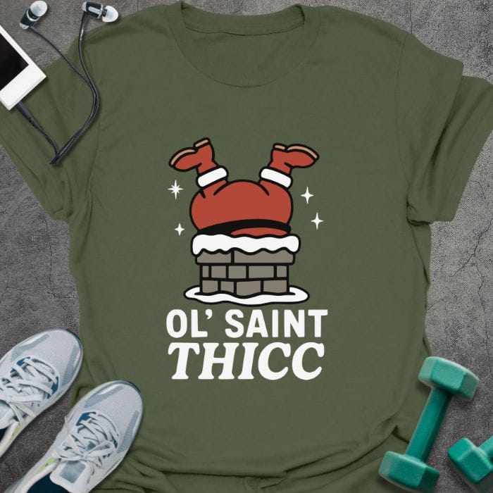 T-Shirt Military Green / S Saint Thicc T-Shirt