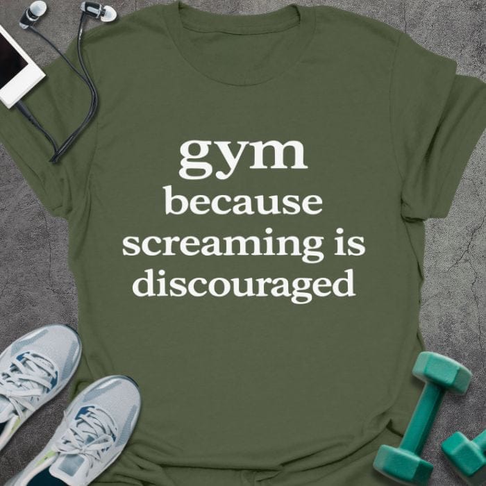 T-Shirt Military Green / S Screaming Is T-Shirt
